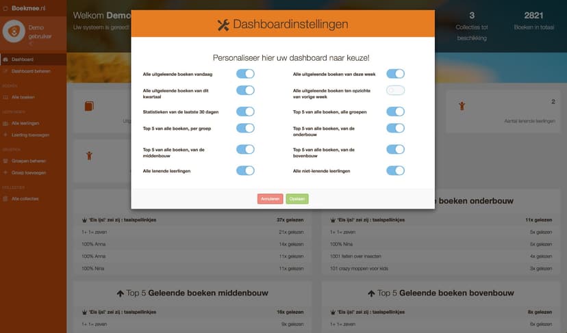 BoekMee demo screenshot 3