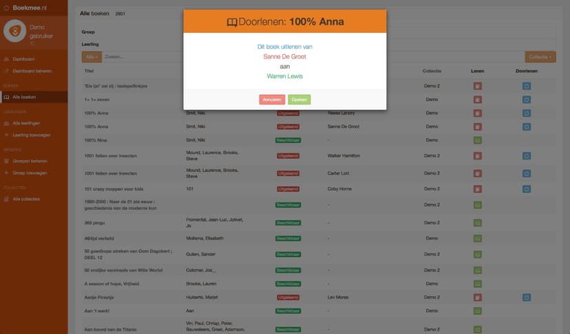 BoekMee demo screenshot 4